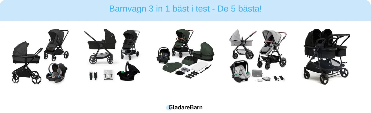 Barnvagn 3 in 1 bäst i test