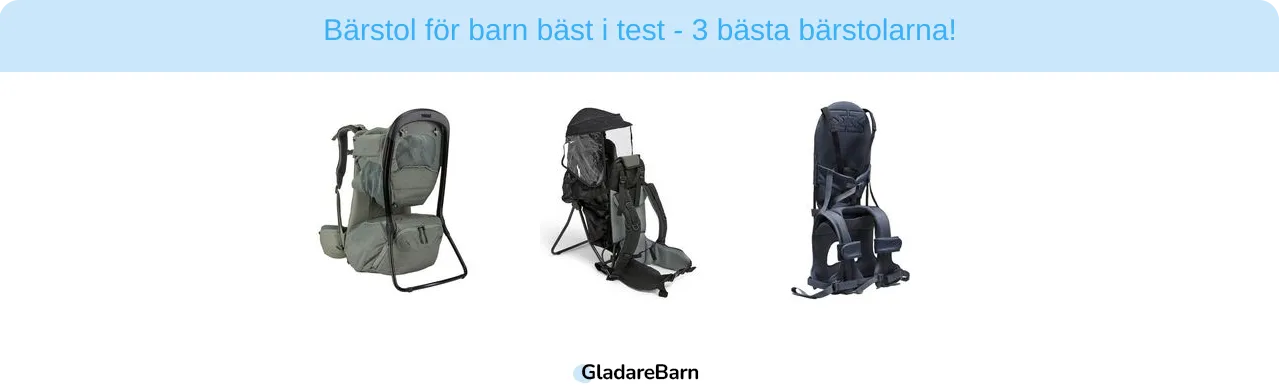 Bärstol för barn bäst i test