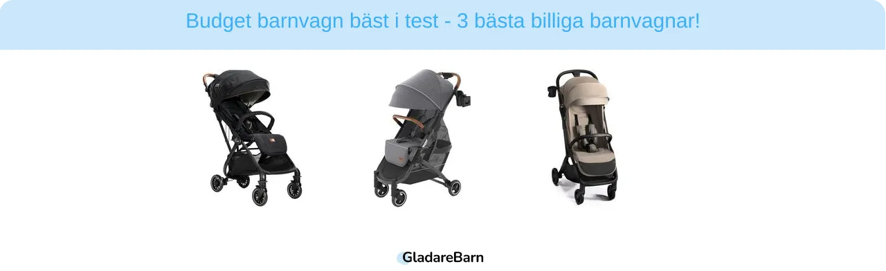 Budget barnvagn bäst i test