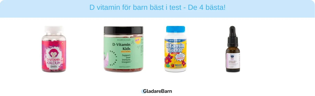 D vitamin för barn bäst i test