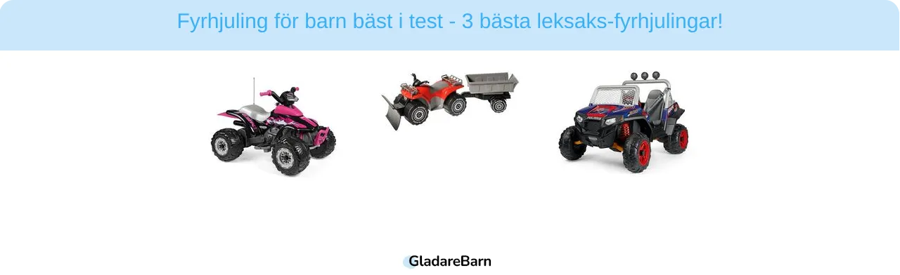 Fyrhjuling för barn bäst i test