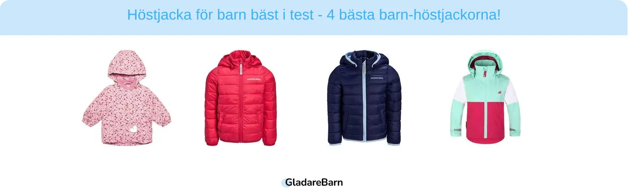 Höstjacka för barn bäst i test