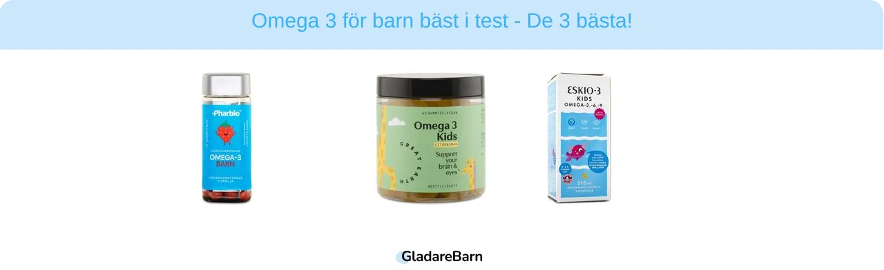 Omega 3 för barn bäst i test