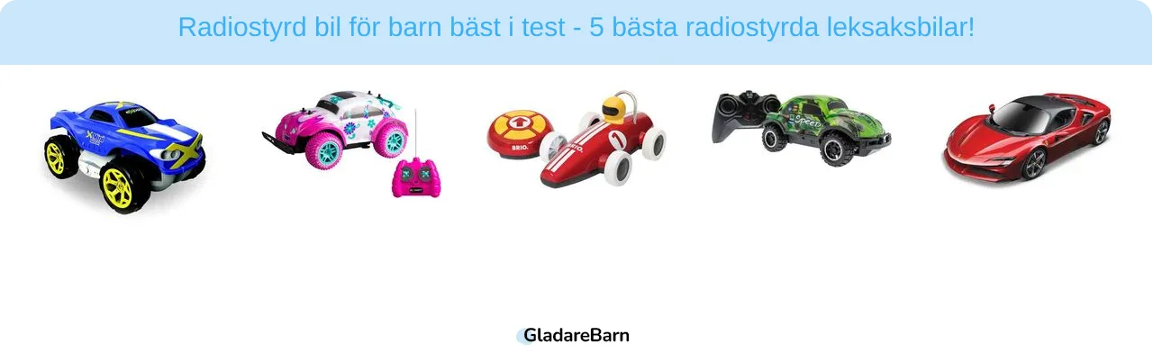 Radiostyrd bil för barn bäst i test