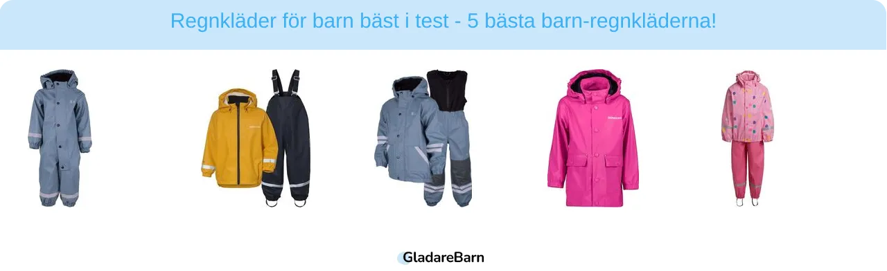 Regnkläder för barn bäst i test