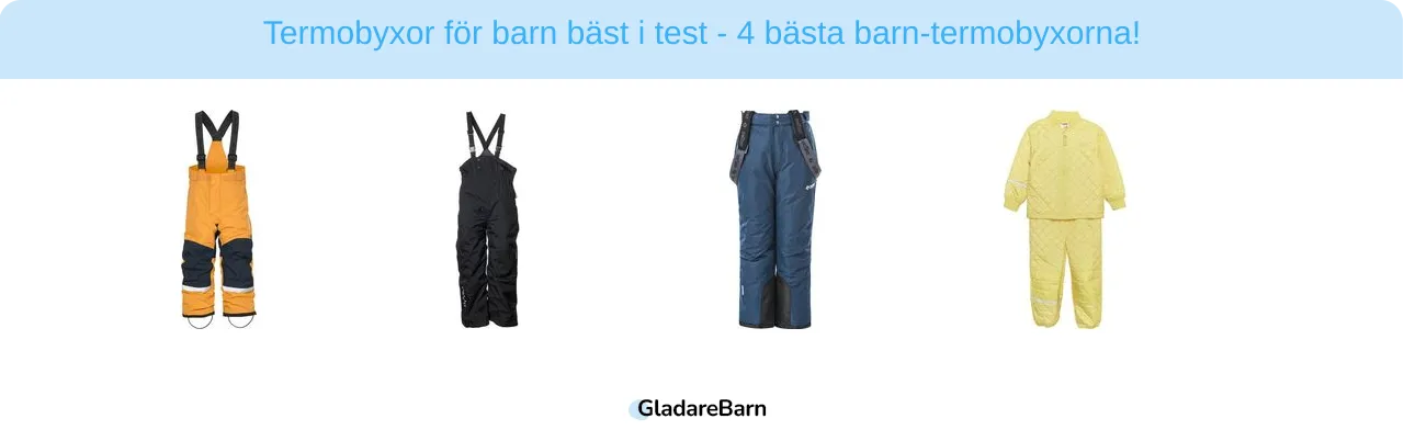 Termobyxor för barn bäst i test