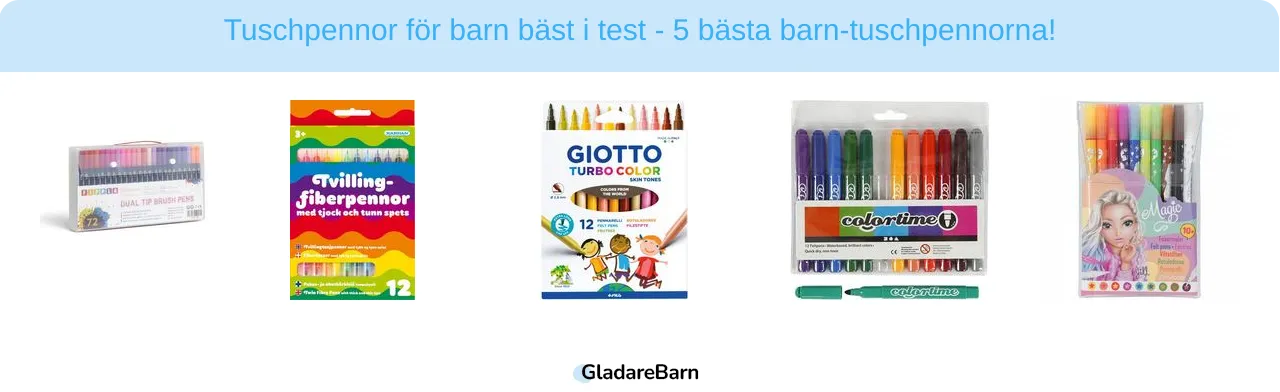 Tuschpennor för barn bäst i test