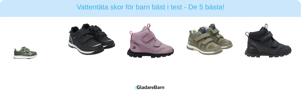 Vattentäta skor för barn bäst i test