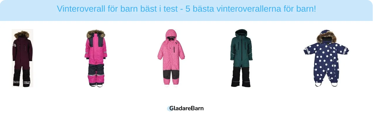 Vinteroverall för barn bäst i test