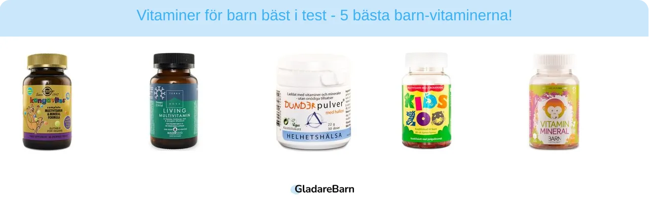 Vitaminer för barn bäst i test