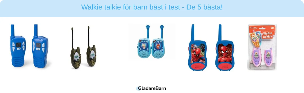 Walkie talkie för barn bäst i test